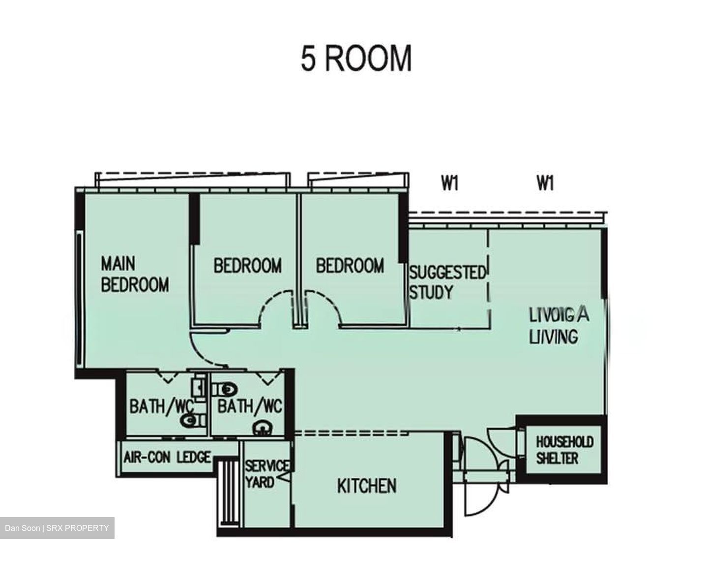 Blk 377B Hougang Rivercourt (Hougang), HDB 5 Rooms #570492221